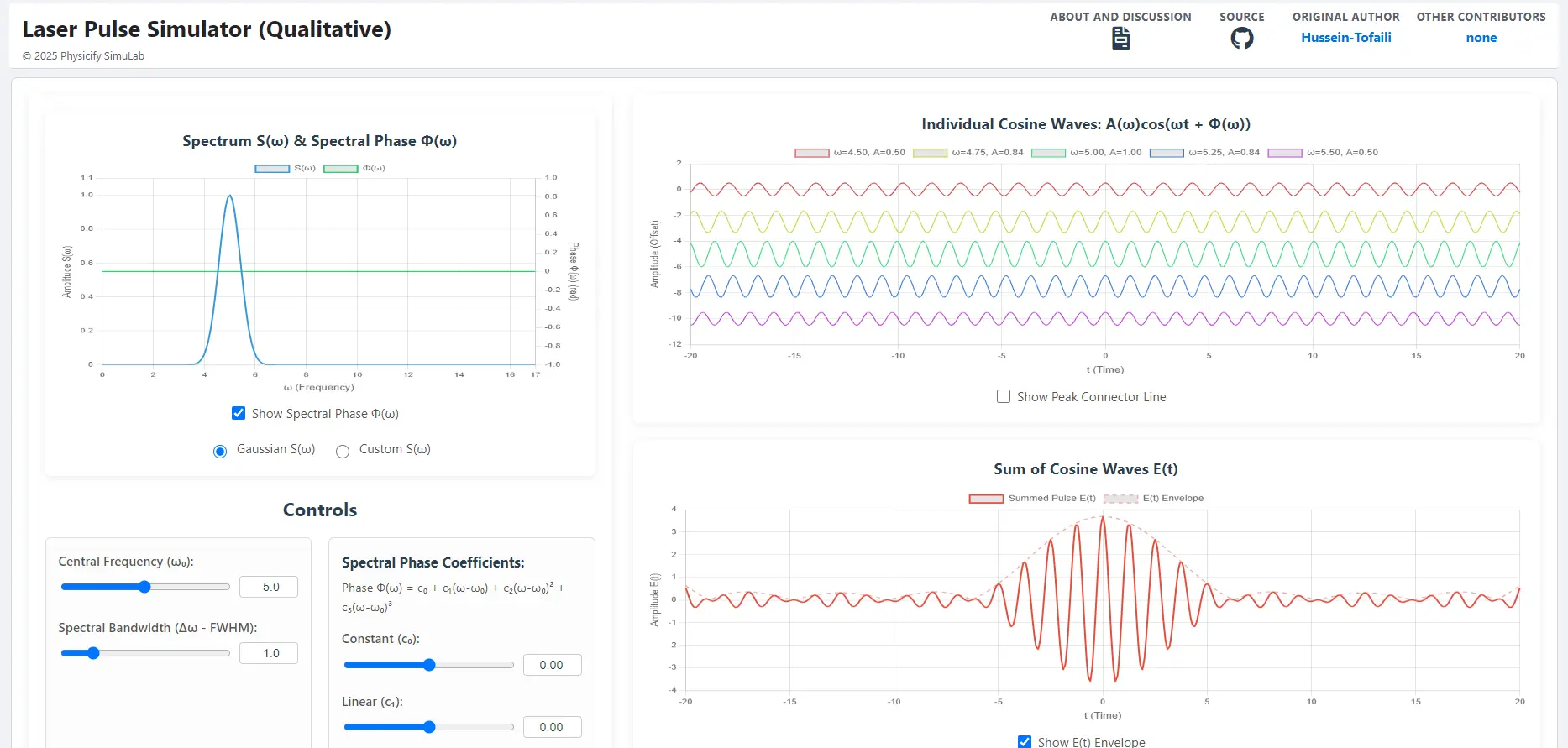Laser Pulse Simulator